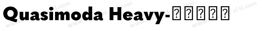 Quasimoda Heavy字体转换